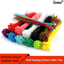 Cable Ties Nylon Self Locking 100/150/200Mm Multicolour Plastic Zip Wire Binding