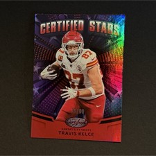 2025 Panini Certified Stars Travis Kelce Mirror Red /99 Chiefs CST-TKE