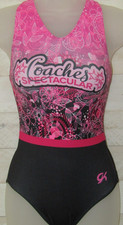 GK Leotard Modern Floral Gymnastics AXS Adult XS