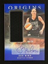 2024 Panini Origins WNBA Sue Bird Blue Jersey Patch Auto /25 Seattle Storm