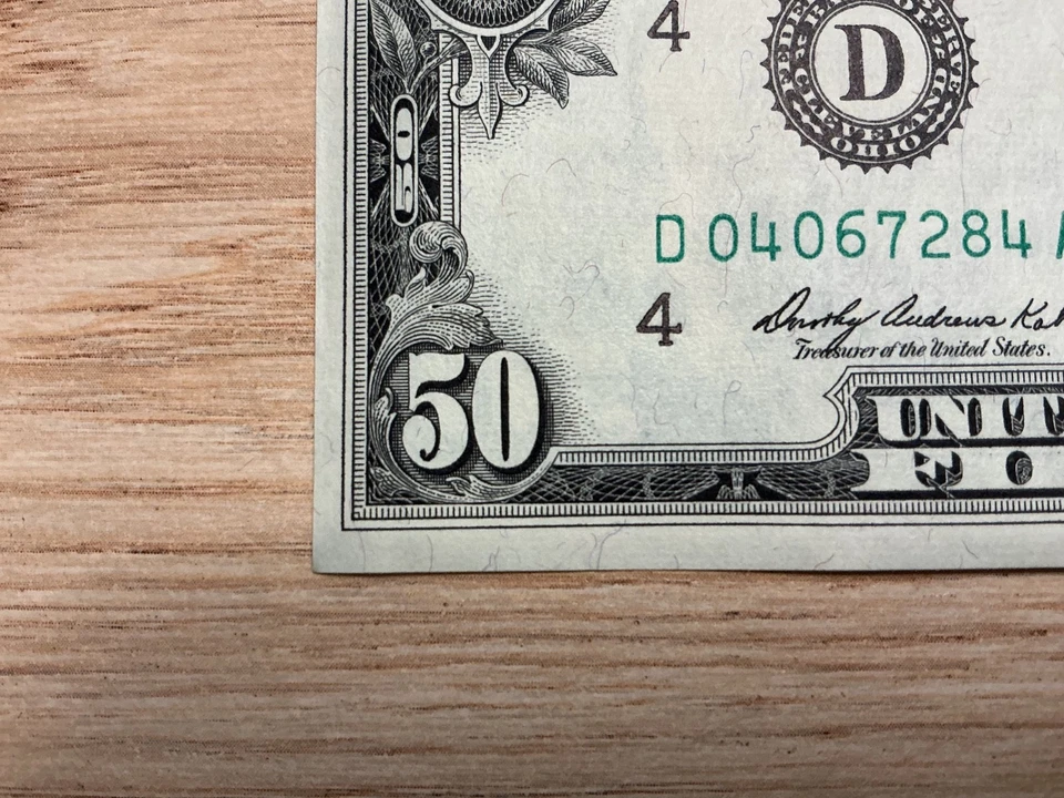 1969 Series D $50 Dollar Federal Reserve Note from Cleveland Mint! Uncirculated - Image 4 of 4