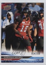 2025 Upper Deck CFL Deluxe 14/250 Dominique Rhymes #61 0wr