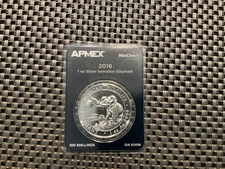 2016 1 oz. Silver African Wildlife Somalian Elephant APMEX Mint Direct PREMIER 