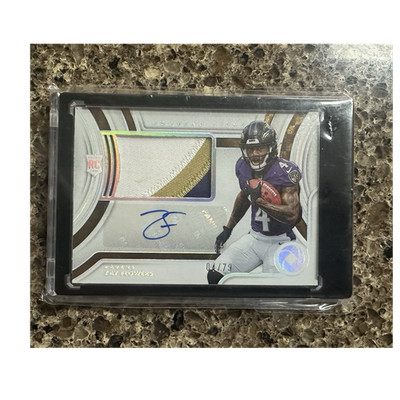 2023 Panini Gold Standard Zay Flowers Rookie Patch Auto /79 Baltimore Ravens