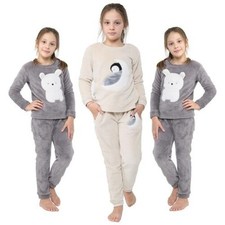 PJS Super Soft Matching Top Bottom Pyjamas Comfy Loungewear Gifts for Children