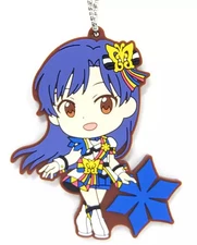 Keychain/Mascot Kisaragi Chihaya 765PRO ALLSTARS ver. Rubber Charm Kyun Chara