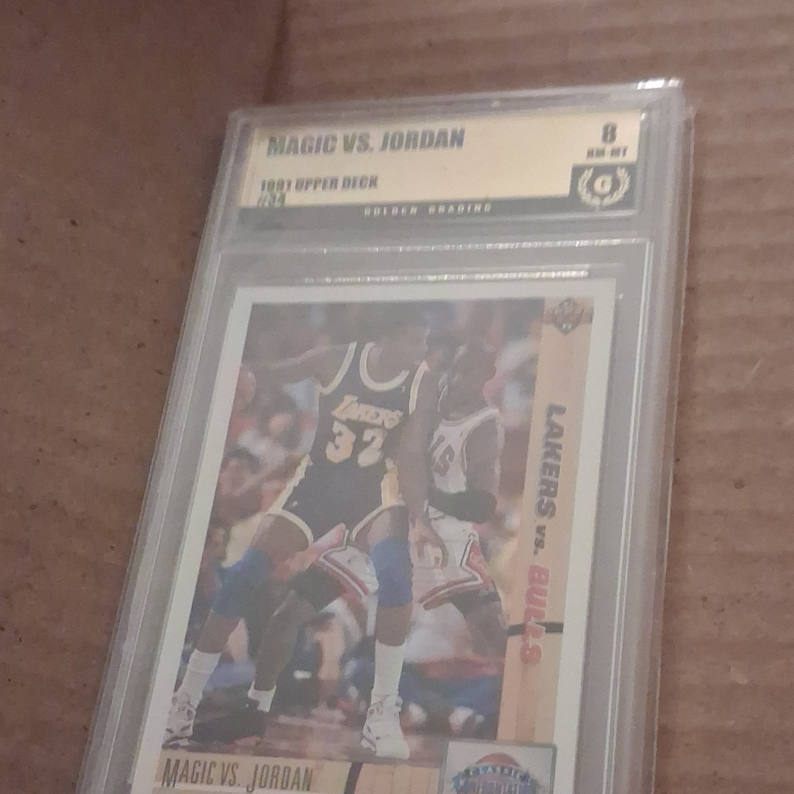 Upper Deck 1991-92 Magic Johnson Michael Jordan #34 Classic Confrontation Graded