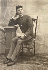 RARE! INDIAN WARS US ARMY 1ST CAVALRY REGT DRAGOONS SERGEANT 1875 CABINET PHOTO