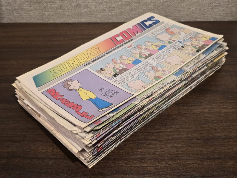 Lot of 44 Sunday Comics Newspaper Pages, Los Angeles Newspapers (2015-2016)