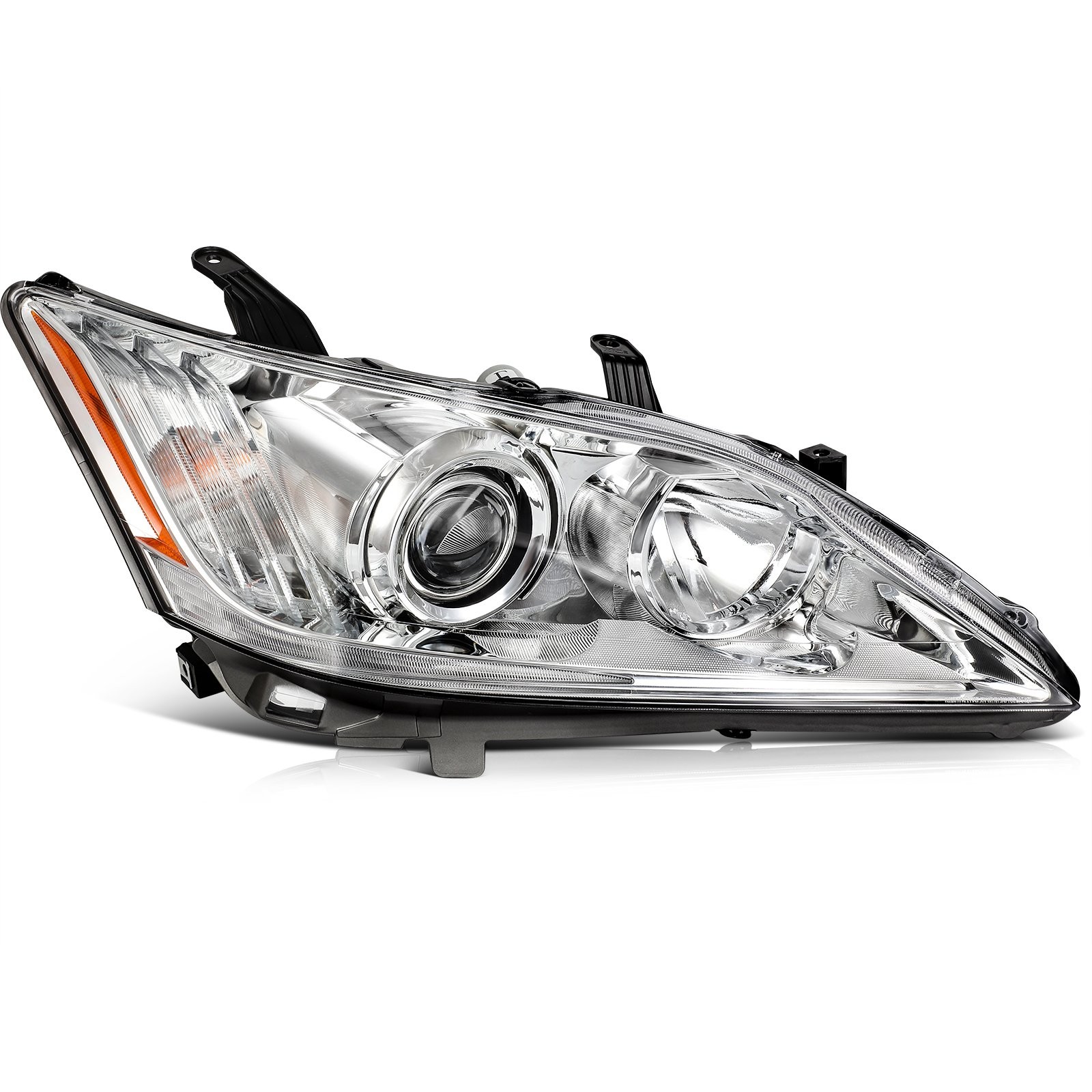 렉서스 ES350 3.5L 2010-2012용 크롬 하우징 헤드라이트 어셈블리 (한 쌍) 4