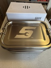 Snap On Tools Stainless Steel Lunch Box 2 Compartments Brand New In Box.