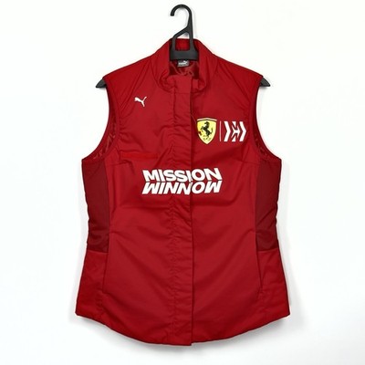 RARE Women's Ferrari F1 Team Issue Gilet Puma Mission Winnow Not For Sale Size M