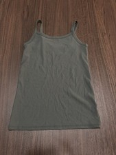 No Boundaries Medium 7-9 Rib Cami Adrenaline Olive Green
