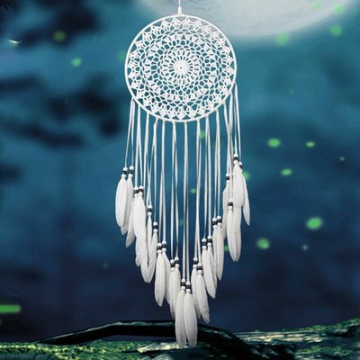 DIY Large Handmade Dream Catcher Feathers Hanging Dreamcatcher Wall Decor Home