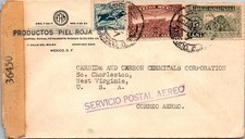 GOLDPATH: Mexico cover 1947 to USA airmail censored CV921_P22