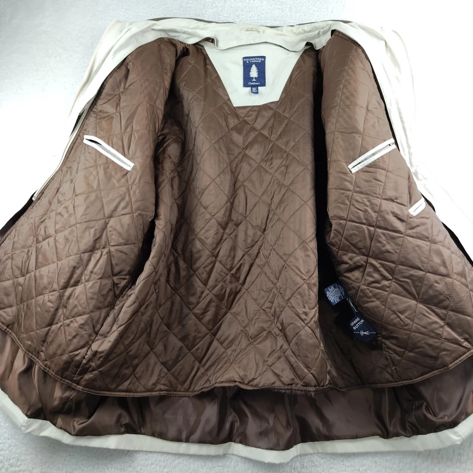 Roundtree & Yorke Chore Jacket Leather Trim Quilted Removable Liner Men's 3XLT - Image 2 of 4