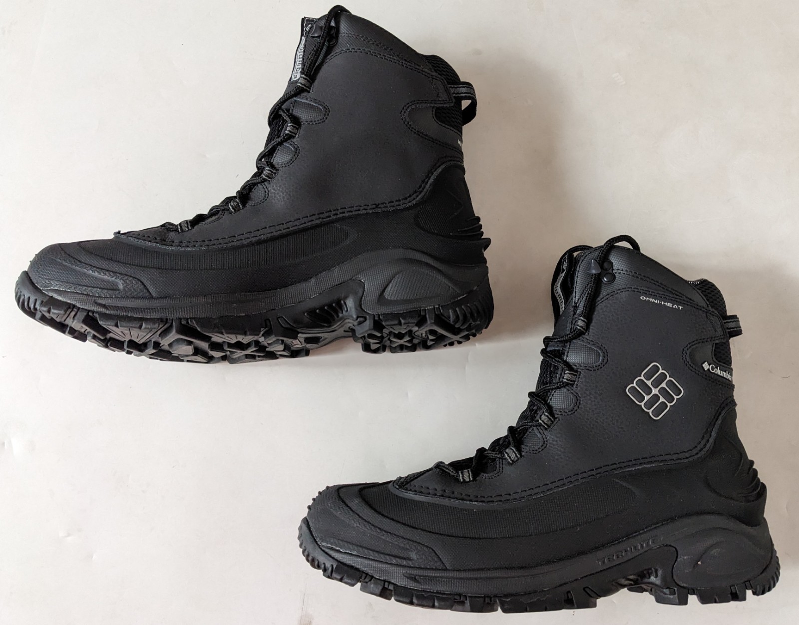 Columbia Arctic Trip Omni Heat Impermeable Hombre Negro Botas AMPLIAS Totalmente Nuevas