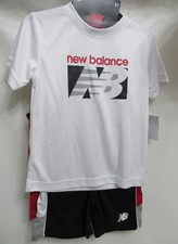 New Balance Outfit Set Shorts, Shirt, Sleeveless Tank 3 Piece Boy's 3T New