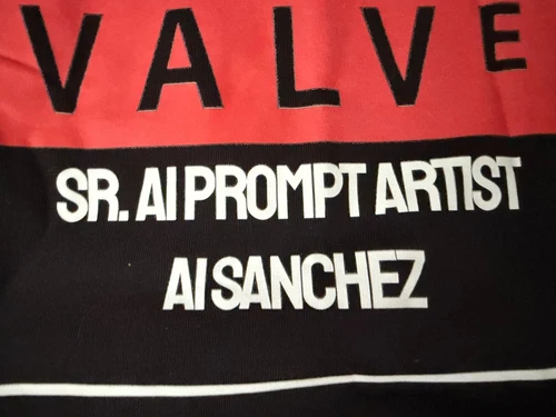 Valve Video Game Company Hoodie Sweater Employee of the Month Medium (stained) image 9