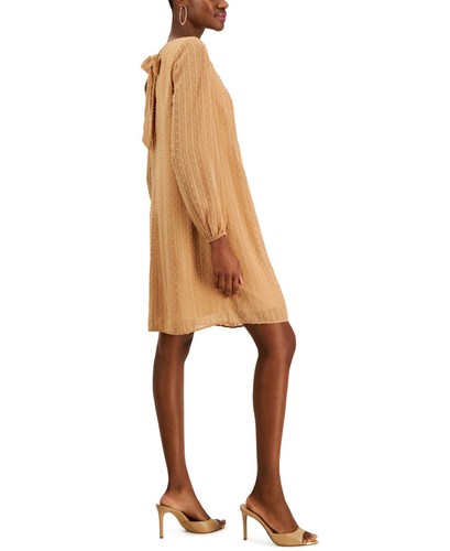 I.N.C. International Concepts Women's Long-Sleeve Shift Dress (Hazel Wood, L) - Picture 2 of 6