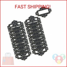 Antrader 24 Pack Vintage Lace-up Office Library File Drawer Tag Business Card Sl