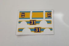 Aurora AFX Magna Sonic Escort Prototype 1072 Stickers DIE CUT!