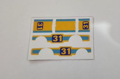 Aurora AFX Magna Sonic Escort Prototype 1072 Stickers DIE CUT!