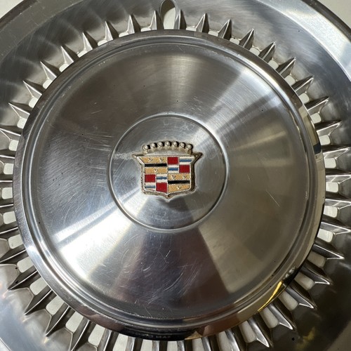 Set 2 Cadillac OEM 1971 1972 DeVille & Fleetwood 15" Hubcap Wheel Cover # 2007 - Foto 16 di 18