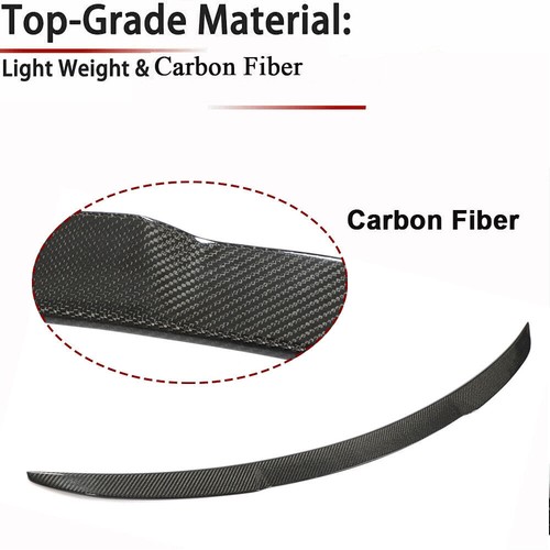 For BMW G26 430i 440i I4 4-Door 2021-23 REAL CARBON Rear Trunk Spoiler Wing Lip - Picture 6 of 12
