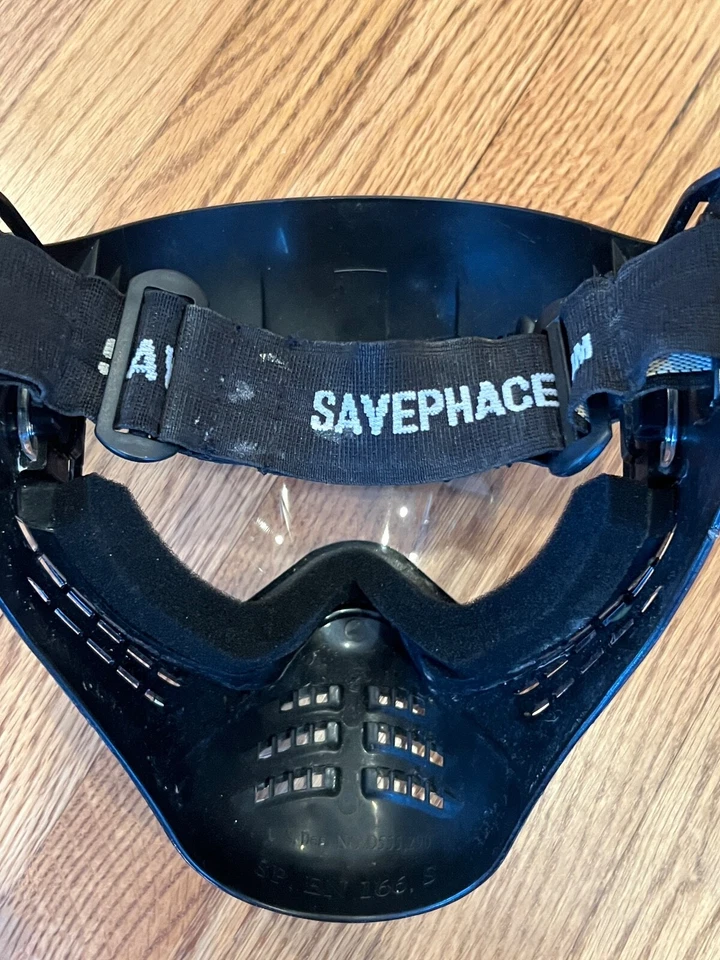 Save Phace Ghost Rider Flame Skull Paintball Mask & Goggles Thermal Lens Cosplay - Image 2 of 4