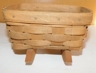 longaberger baby cradle basket
