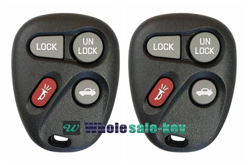 2 For 1997 1998 1999 2000 Buick Century Regal Remote Keyless Entry Car Key Fob