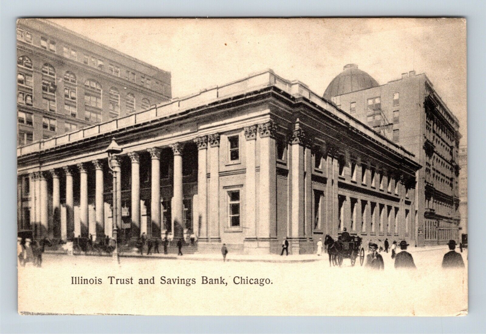 Illinois Trust and Savings Bank, Chicago IL Vintage Postcard