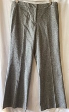 NINE WEST, Stretch, Women's 14 Black White Heather Dress Pants, Wool Blend, NWOT