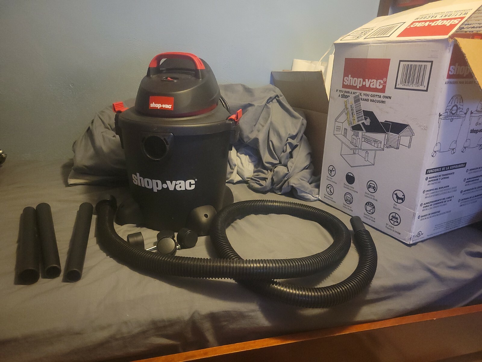 Shop.vac Wet/Dry Vacuum 5Gal 5 Peak Hp, 1 1/4 26282501035 eBay