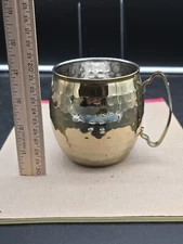 Moscow Mule Hammered Gold Beer Mug Bronze