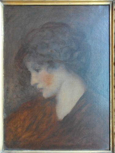 TOM EDWIN MOSTYN (1864-1930) ORIGINAL SIGNIERT ÖL AUF LEINWAND "PORTRAIT EINER DAME" - Bild 2 von 11
