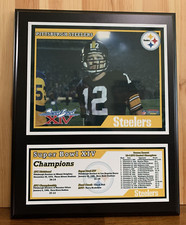 Pittsburgh Steelers Super Bowl XIV Wall Plaque Terry Bradshaw #12