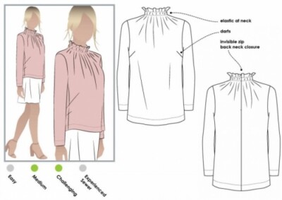 Style Arc Schnittmuster Isabella Top Damen Größen 18-30