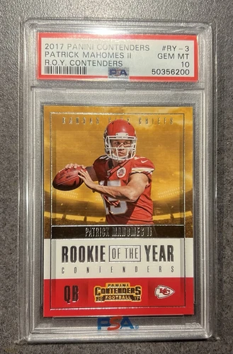2017  - Rookie of the Year Contenders #RY-3 Patrick Mahomes II PSA 10 - RARE