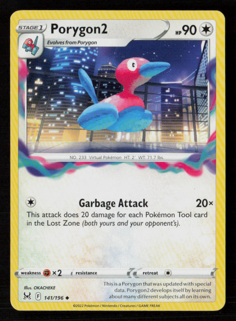 Porygon2 SWSH11: Lost Origin #141/196 Uncommon Pokemon Card