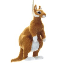 Furry Kangaroo Ornament