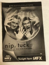 Nip Tuck Tv Guide Vintage Print Ad Dylan Walsh Julian McMahon Tpa14