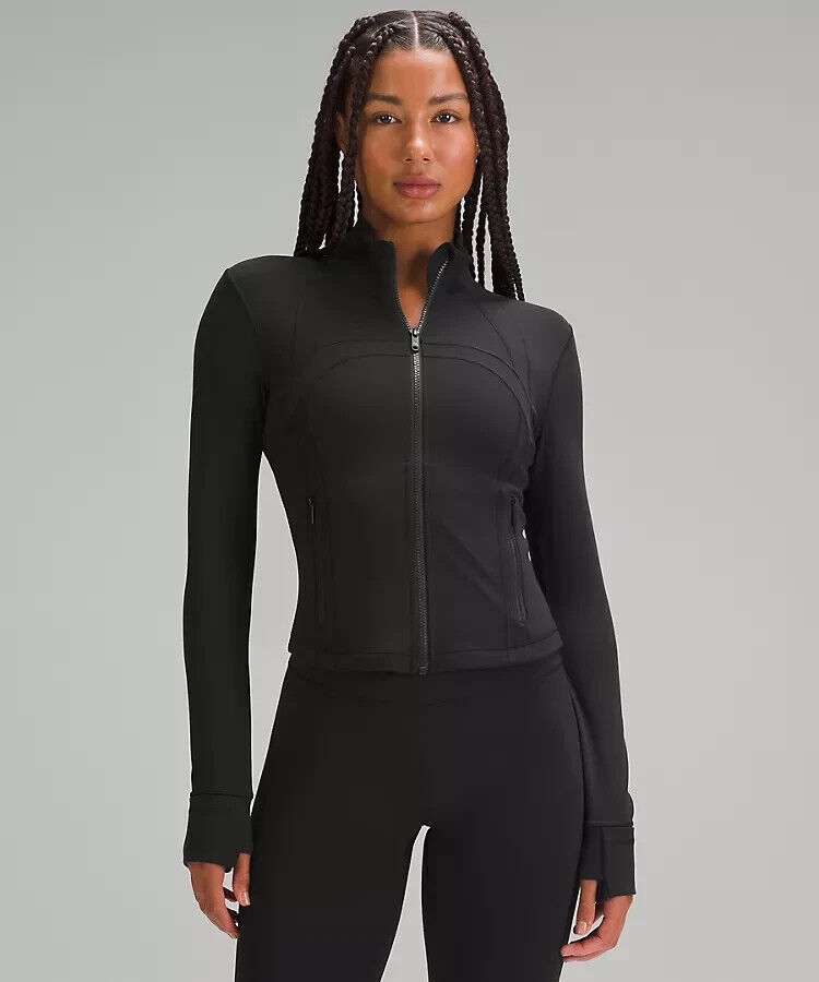 New Lululemon Nulu Cropped Define Jacket In Black Women's New Lululemon Nulu Cropped Define Jacket In Black Women's