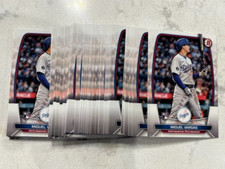 Lot (52) MIGUEL VARGAS Dodgers 2023 Bowman Baseball base rookie card #88