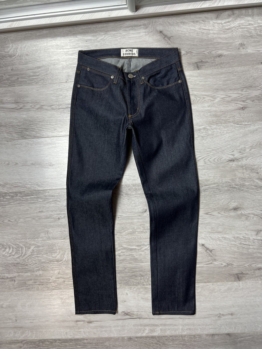 Raw Indigo Acne Max Raw Acne Studios Max Raw Jeans Dark Blue