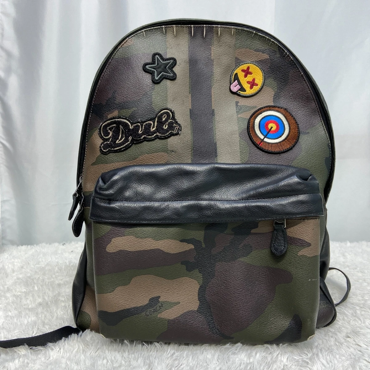 Coach backpack with patches cheap