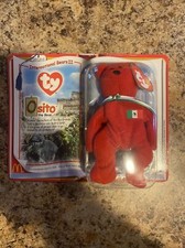 Ty Teenie Beanie Baby Osito The Bear Mexico Retired McDonalds 1999 New in box
