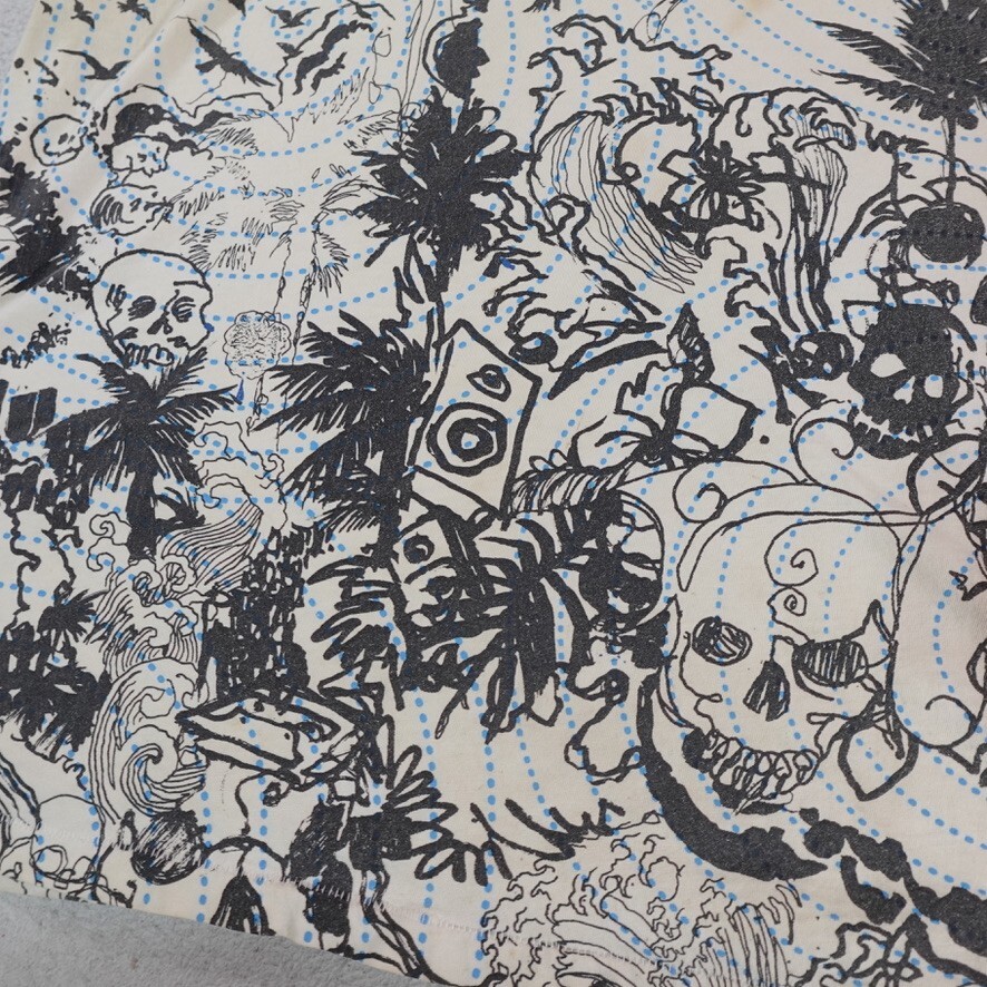 Y2K Tank Top Shirt Mens Extra Large Sleeveless White Skull