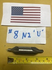 1 Pc # 8 N2 Center Drill Pilot Countersink USA Made Hss Old Stock